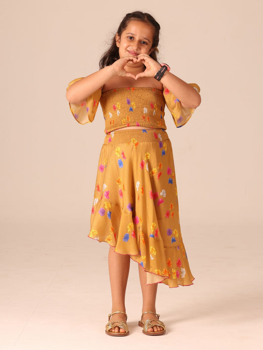 Mini Me Callista Top & Asymmetric Skirt Set
