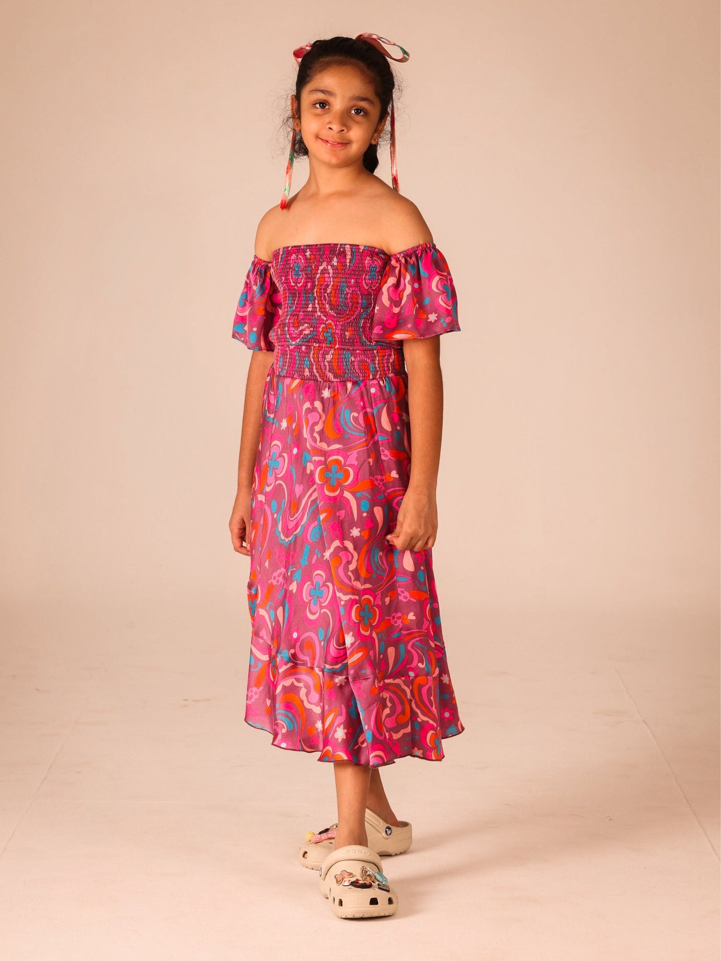 Mini Me Sara Asymmetric Top & Skirt Set